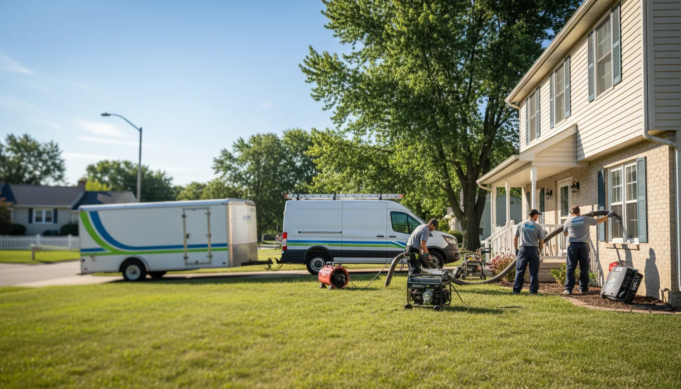 Flooded Basement Restoration And Cleanup With Repair in Galena, IL near me